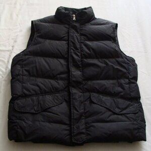 BANANA REPUBLIC Black Sleeveless DOWN Filled PUFFER Style VEST Sz LARGE (Mens)